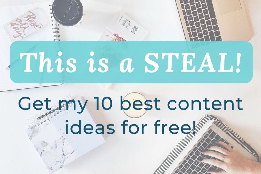 Copy of Opt-in Visual 10 Content Ideas