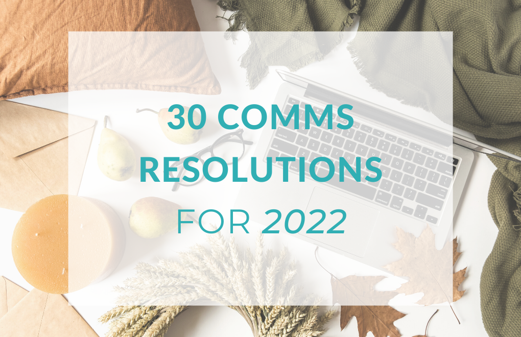 New Year’s Resolutions for Communicators